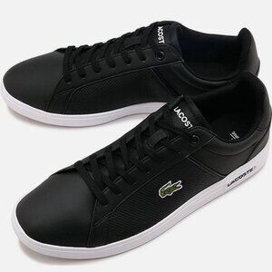 Lacoste Lite Base 224 1 SMA Mens Sneaker Black/White Size 9